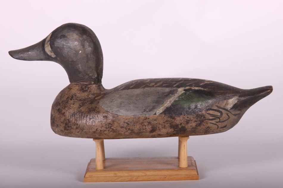 Green-winged Teal Drake Duck Decoy by Frank Worthen of (1 of 6)