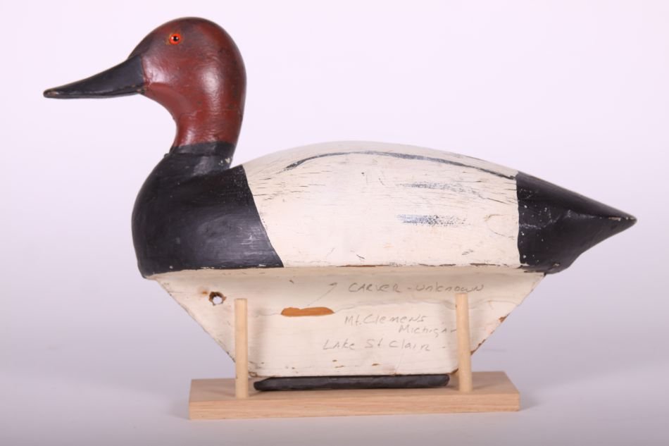 Canvasback Drake Duck Decoy by Unknown Lake St. Clair (1 of 4)