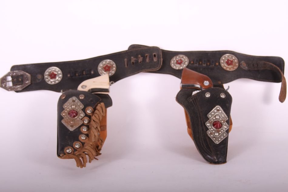 Pr of Spitfire, Die Cast, Cap Guns, One Esquire w/ (1 of 6)