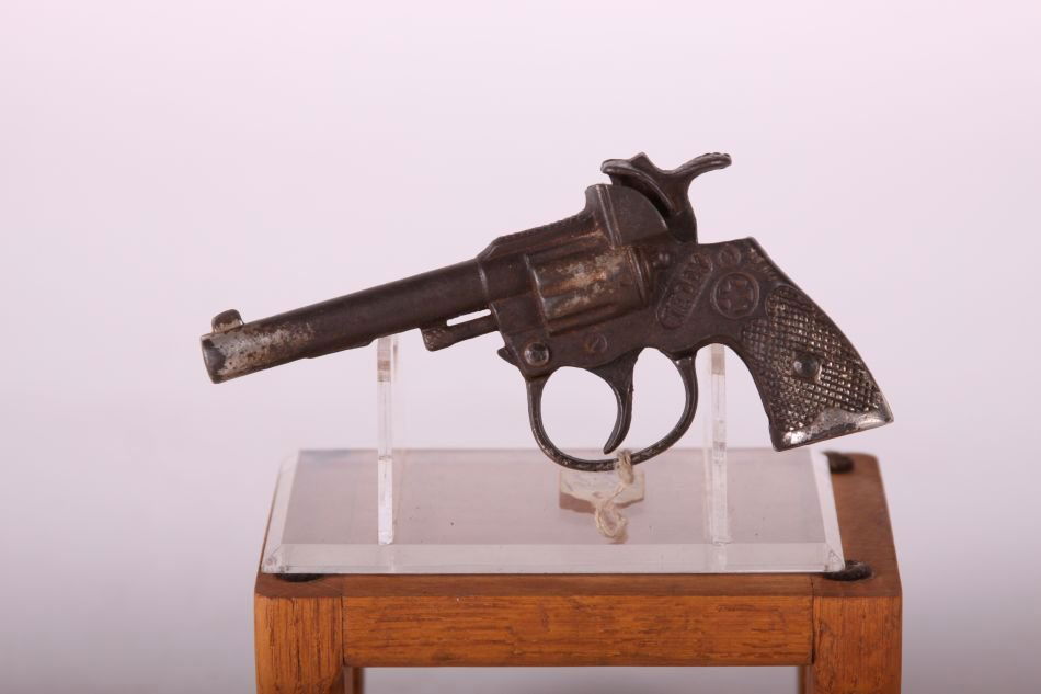 Kenton Teddy Cap Gun, Cast Iron: Kenton Teddy Cap Gun, Cast Iron