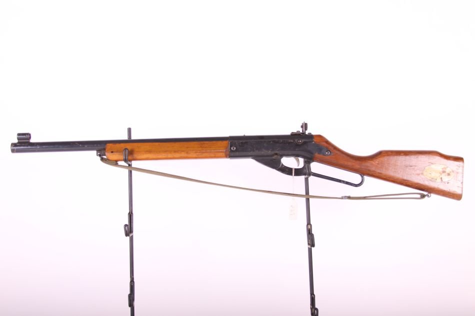 Daisy, Mdl 99, BB Gun, Lever Action, Wood Stock,: Daisy, Mdl 99, BB Gun, Lever Action, Wood Stock, Rogers, AR, Pat. 2,758,586 - 3,030,708, Fires