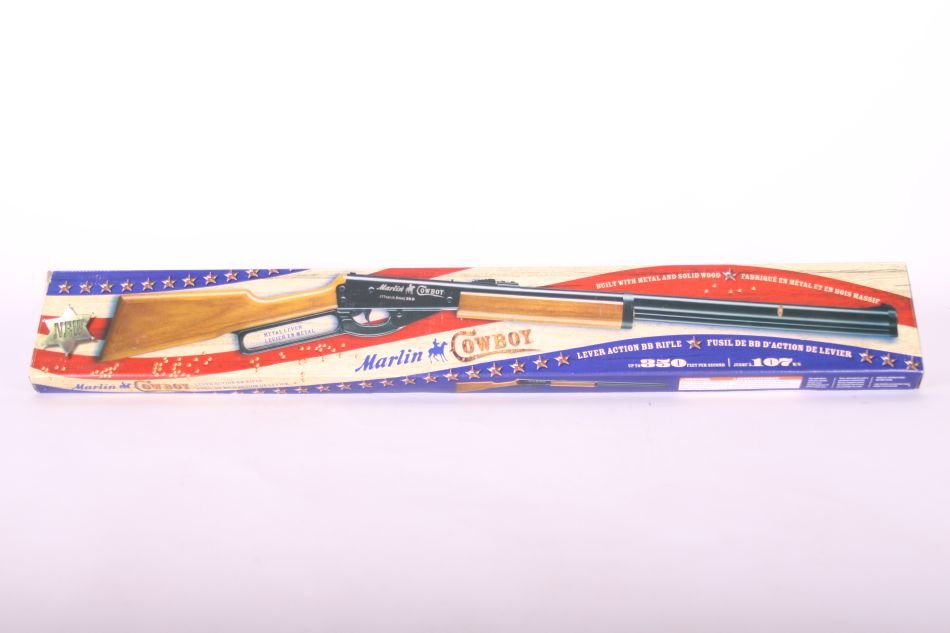 Marlin Cowboy 700 Shot BB Gun, Lever Action, Wood: Marlin Cowboy 700 Shot BB Gun, Lever Action, Wood Stock, NIB