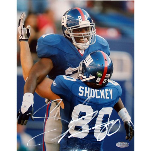 Jeremy Shockey Picking up Tiki 8x10: Jeremy Shockey Picking up Tiki 8x10