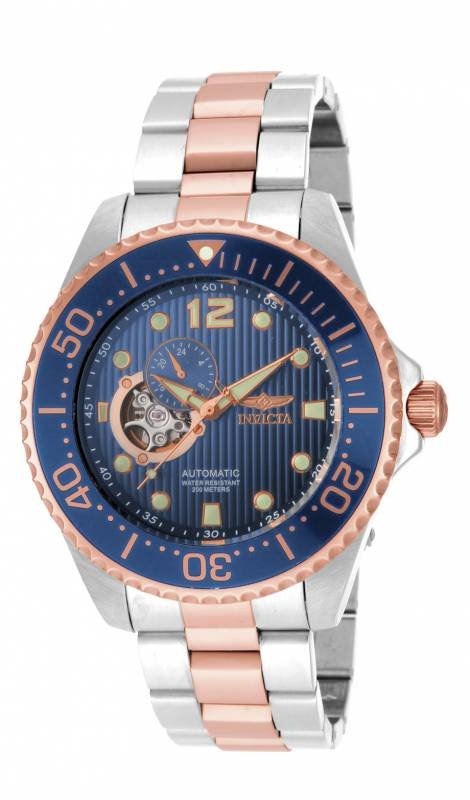 Invicta Men's 15416 Pro Diver Automatic Multifunction B: Plunge into any horizon using the steadfast guidance of the Invicta Pro Diver. Stylishly classic, internal workings are forged with variations of bold movements. Built with confident prowess, the fort