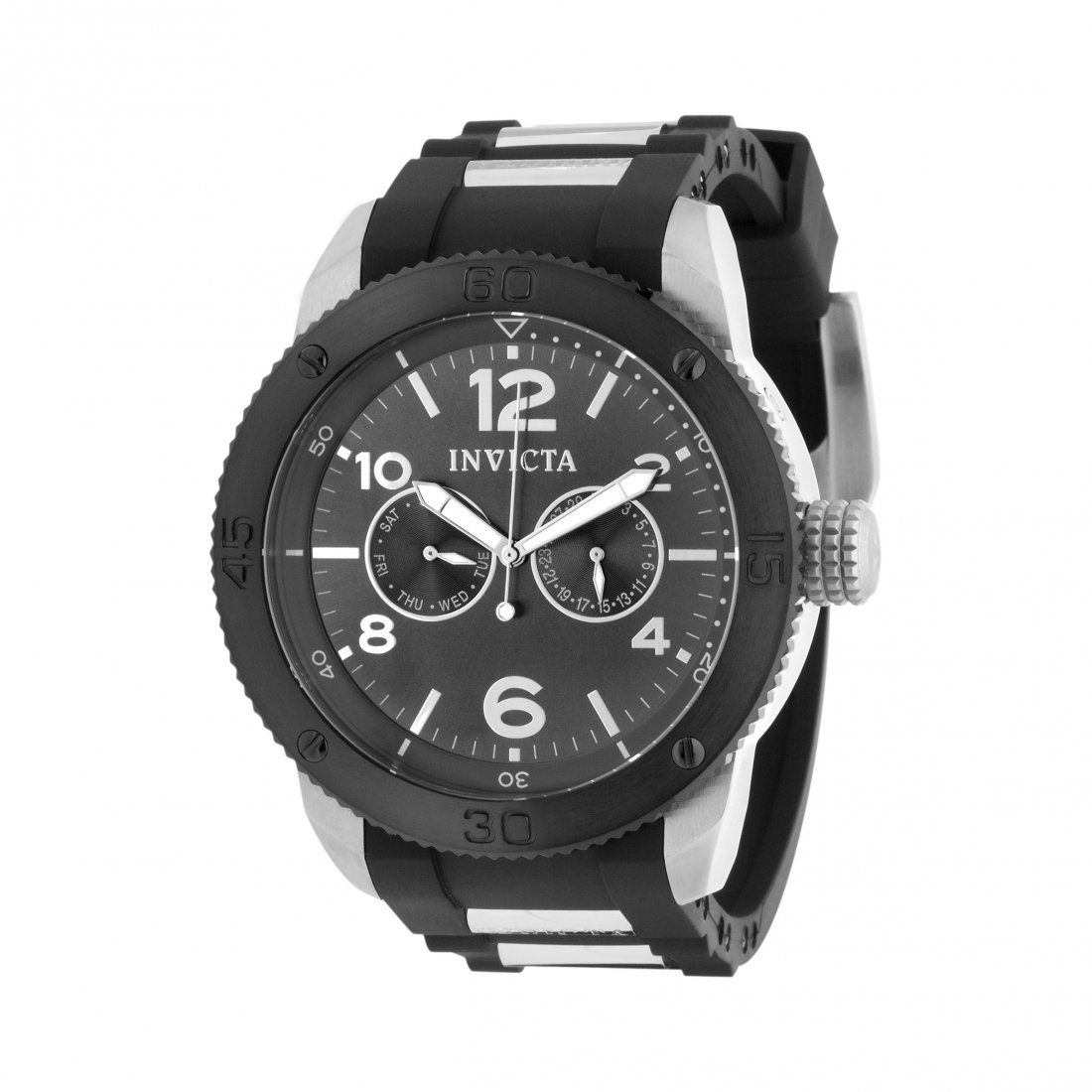 Invicta Men's 15809 Specialty Quartz Multifunction Char: Communicating time with ingenious innovation, the Invicta Specialty Collection is the shining example of invention in motion. This collection captures the revelation of intuition in transcendent piece