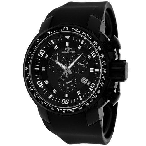 Stainless steel case, Silicone strap, Black dial, Swiss: stainless steel case, silicone strap, black dial, swiss parts quartz quartz movement, scratch resistant mineral, water resistant up to 10 atm - 100 meters - 330 feet