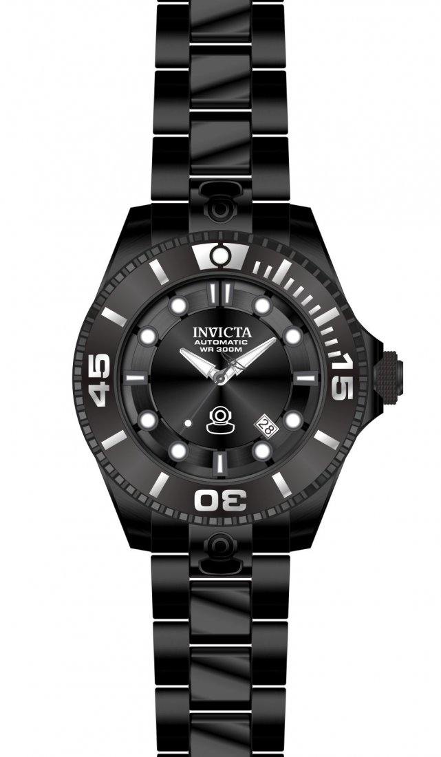Invicta Men's 19810 Pro Diver Automatic 3 Hand Charcoal: Plunge into any horizon using the steadfast guidance of the Invicta Pro Diver. Stylishly classic, internal workings are forged with variations of bold movements. Built with confident prowess, the fort
