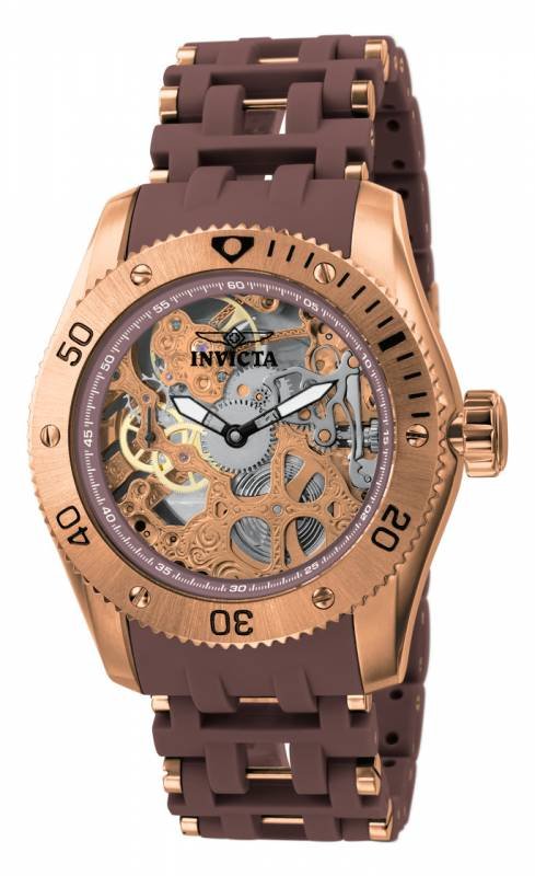 Invicta Men's 1260 Sea Spider Mechanical 3 Hand Brown D: Invictas Sea Spider is all manmade muscle! Invicta has taken the best and most ingenious of mechanisms and woven a brilliant web of endurance and stamina. The youthful spirit of Sea Spider is spun wit