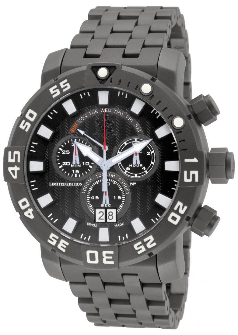 Invicta Men's 14245 Sea Base Quartz Multifunction Black: An Invicta Retail Store exclusive label, the Invicta Seabase Collection embodies the core concepts of enduring ingenuity. Comprised of carefully selected range of timepieces from the Invicta Collectio