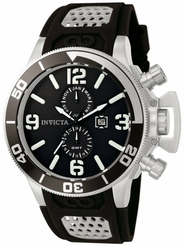 Invicta Men's 0756 Corduba Quartz Chronograph Black Dia: Invicta's Corduba will guide you through the hours and days with absolute ease and style. Taking inspiration from classic military looks while catering to ladies and gents alike, the ever-growing coll