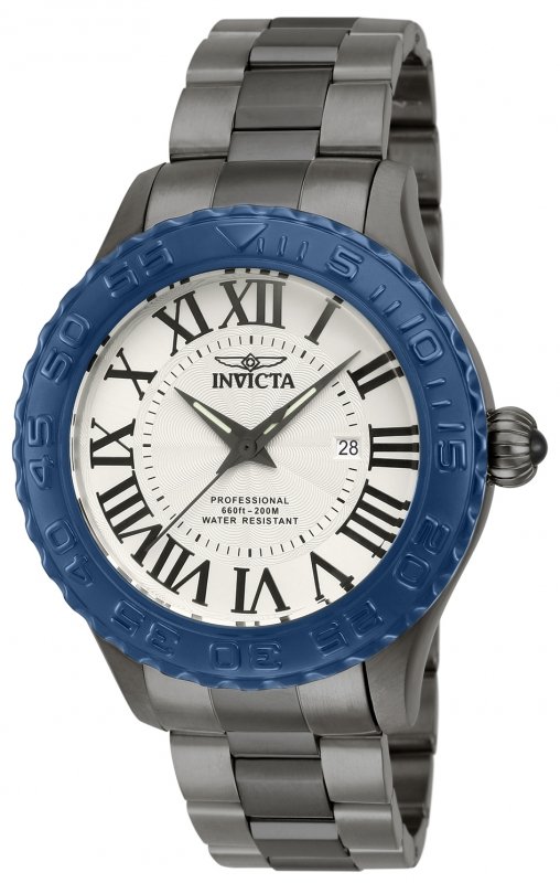 Invicta Men's 14540 Pro Diver Quartz 3 Hand Silver Dial: Plunge into any horizon using the steadfast guidance of the Invicta Pro Diver. Stylishly classic, internal workings are forged with variations of bold movements. Built with confident prowess, the fort