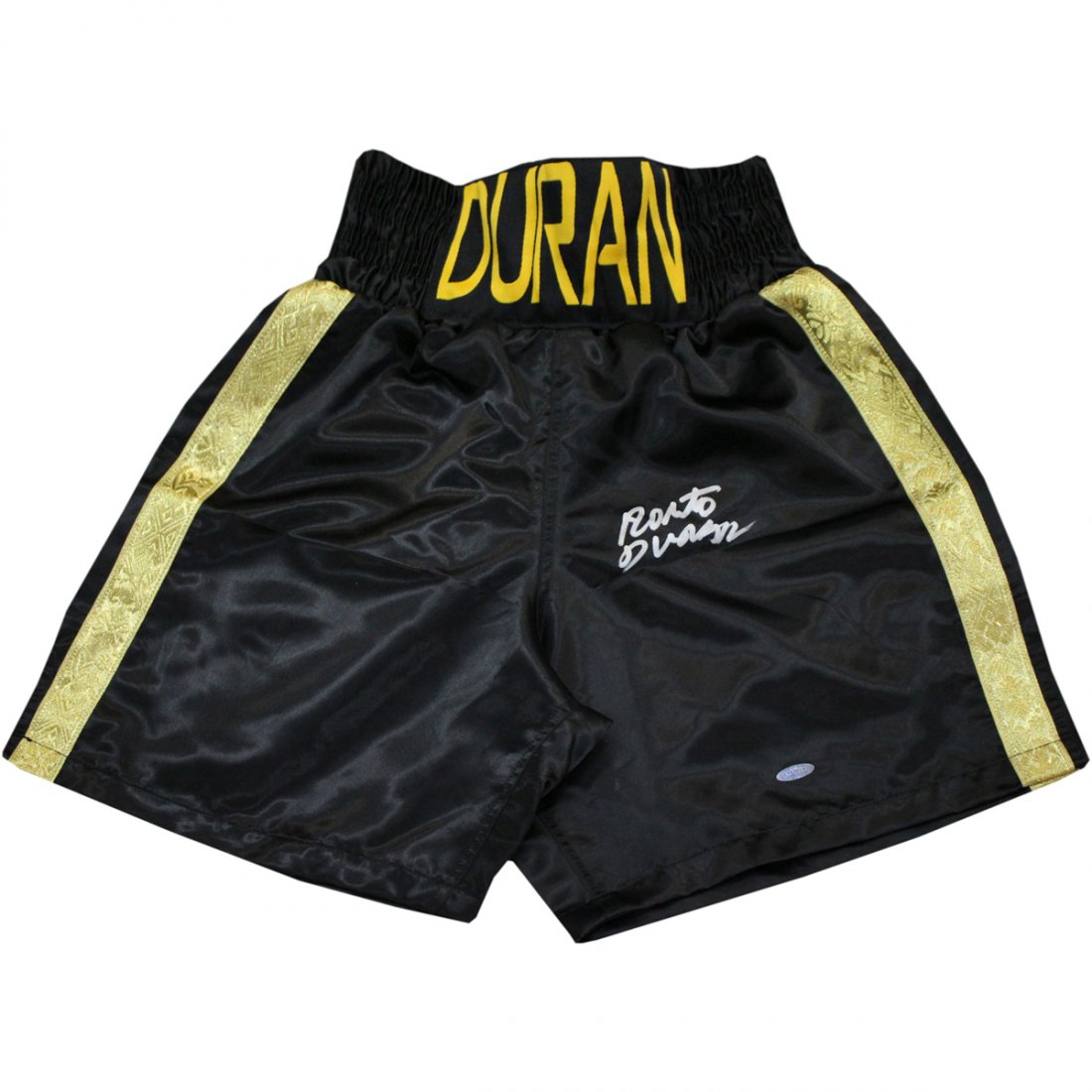 Roberto Duran Signed Boxing Trunks: Roberto Duran Signed Boxing Trunks