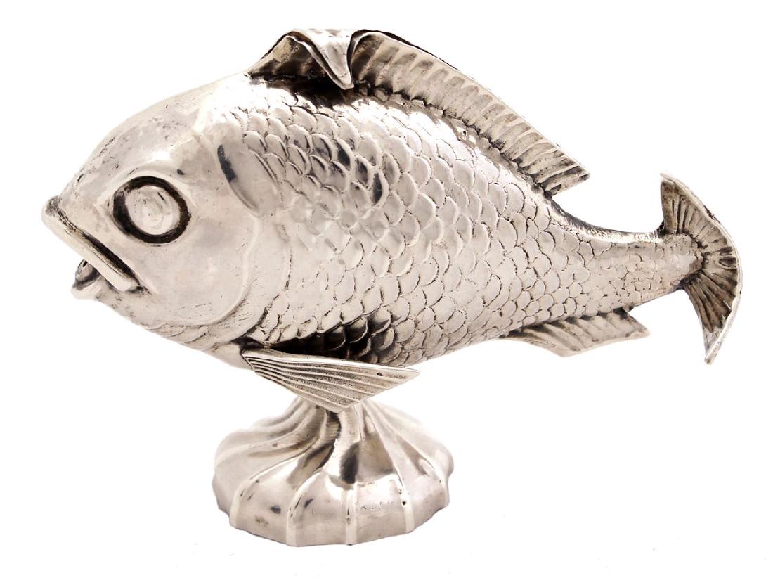 Silver Fish for Spices. Hallmarked. Europe. Early 20th (1 of 5)