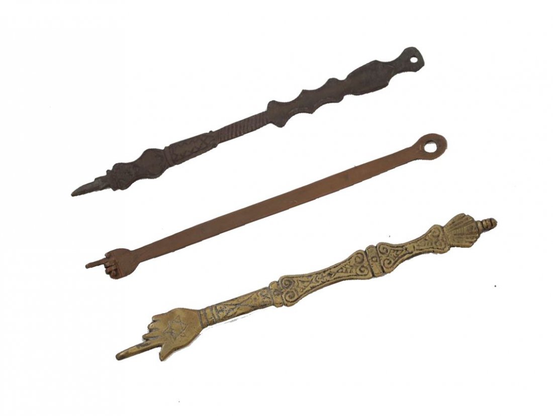 3 Pointers (Yad) for the Sefer Torah. North Africa. (1 of 3)