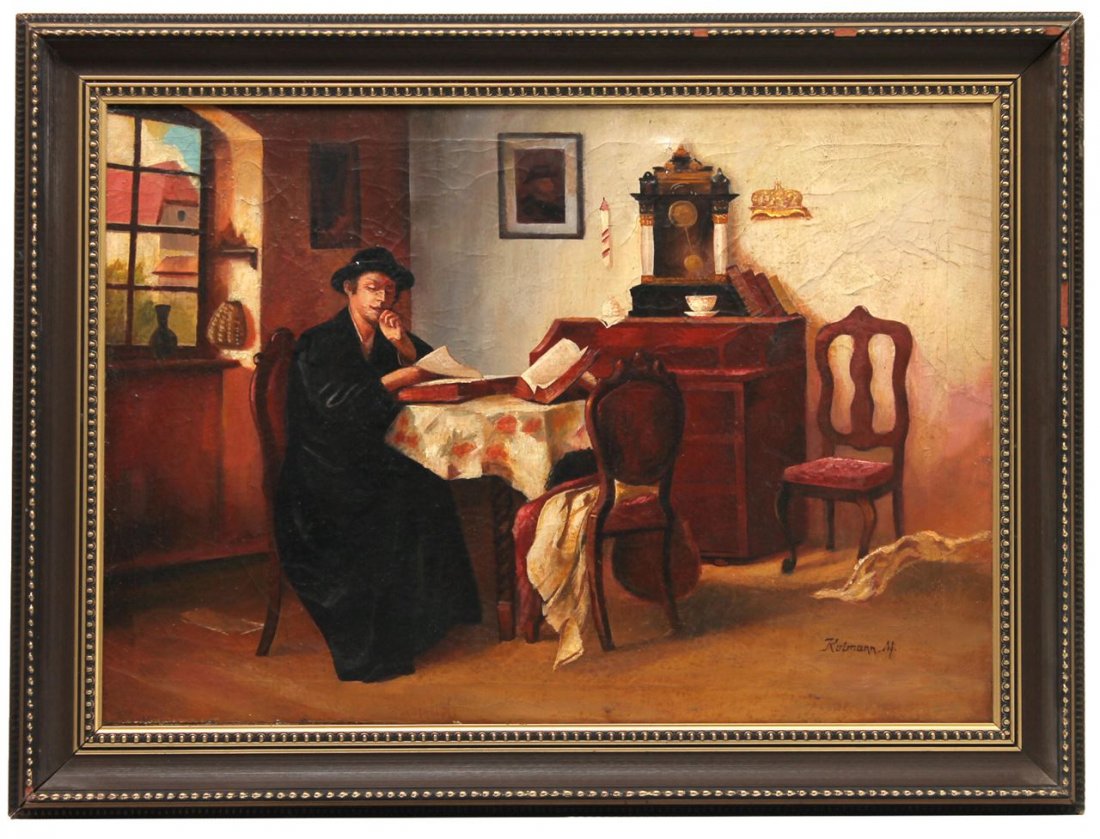 Mozart Rottmann (1874-1950) The Torah Lesson (1 of 5)