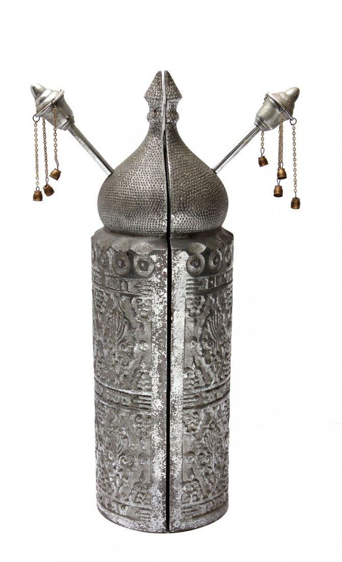 Part of a Sefer Torah on Parchment in a metal (1 of 8)