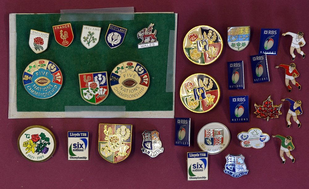 Five and Six Nation Rugby Related Pin Badge select (1 of 1)