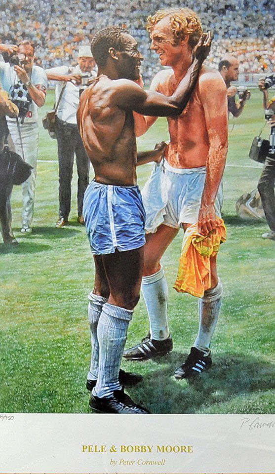 Pele and Bobby Moore limited edition colour print (1 of 1)