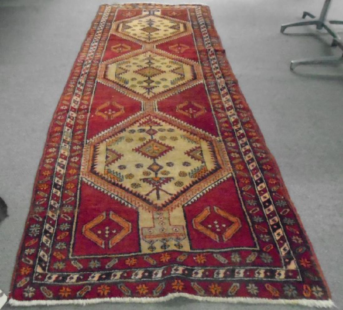 Semi Antique Hamadan Runner 3'7" x 8'3" (1 of 1)