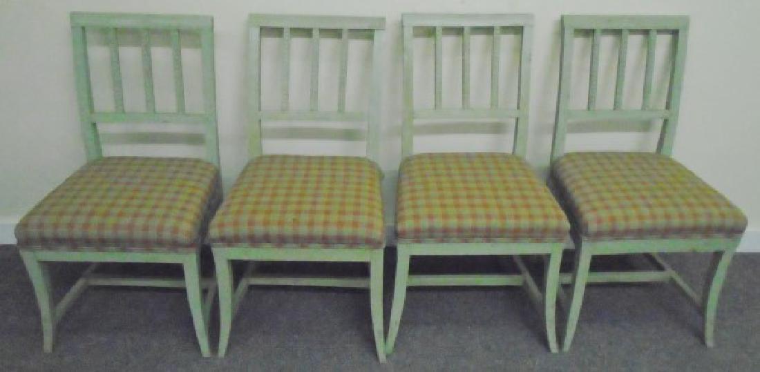 4 Early Painted Sidechairs (1 of 3)