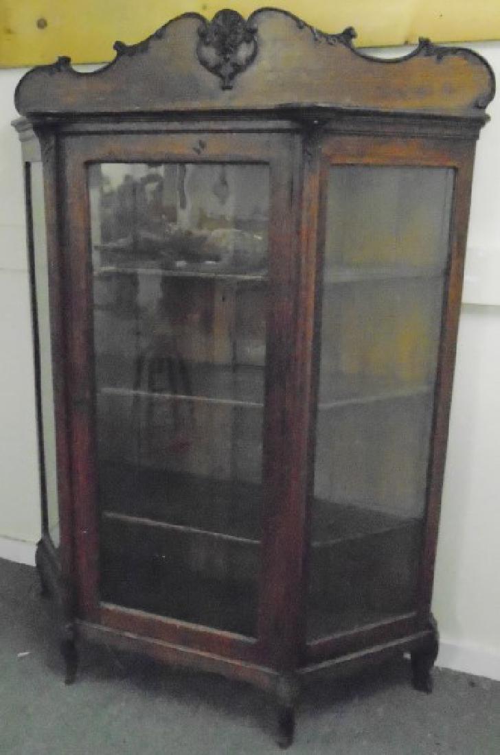 Oak China Closet (1 of 2)