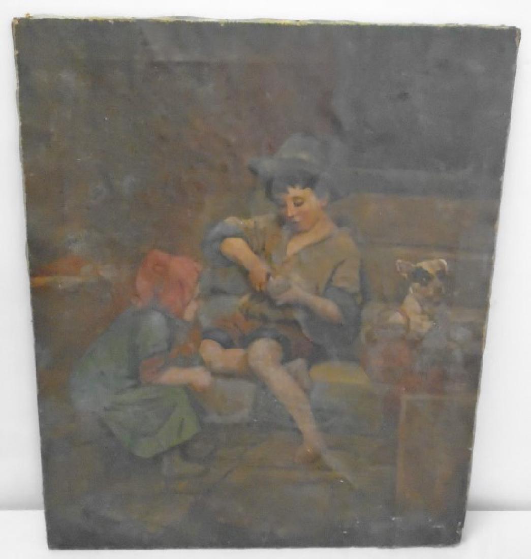 Portrait of Boy and Dog o/c (1 of 1)