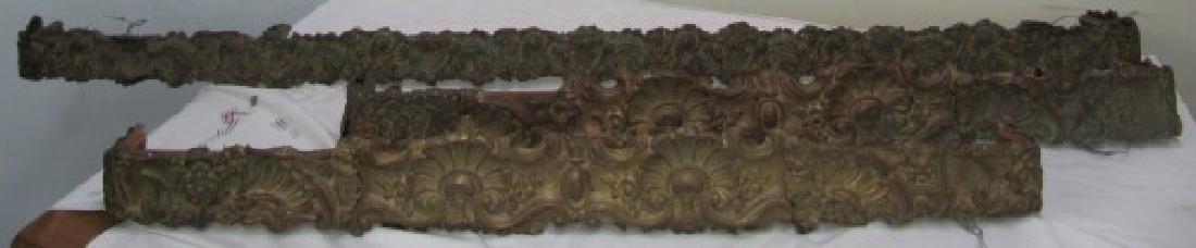 c.1860 brass valences pair/single: c.1860 brass valences pair/single