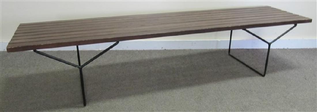 Slat Bench Signed Knoll: Slat Bench Signed Knoll