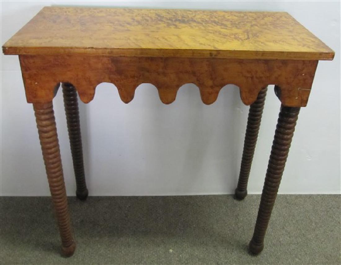 Birdseye & Tiger Gothic Table (INV162): Birdseye & Tiger Gothic Table (INV162)