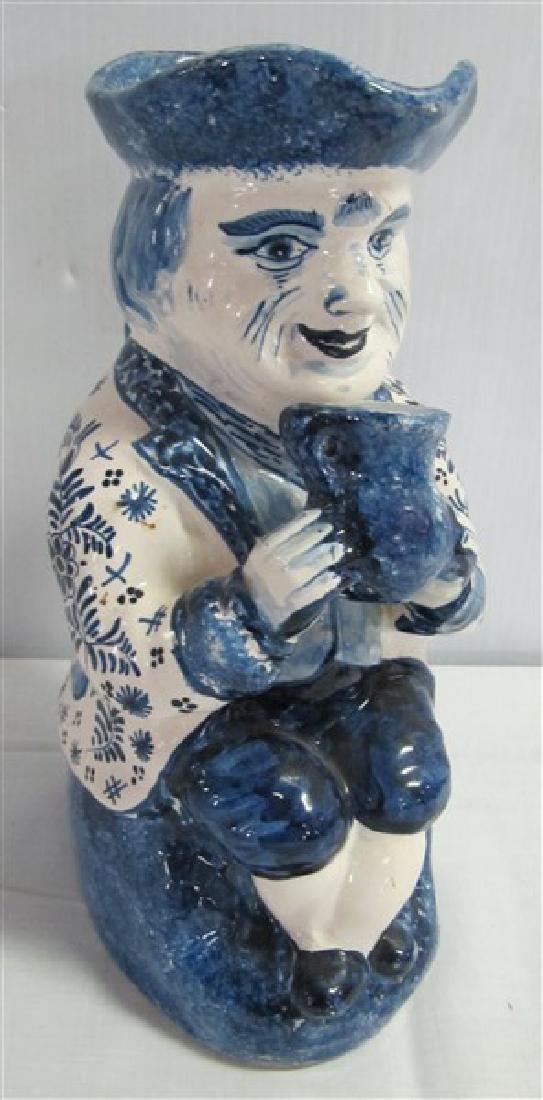 Large Blue and White Toby: Large Blue and White Toby