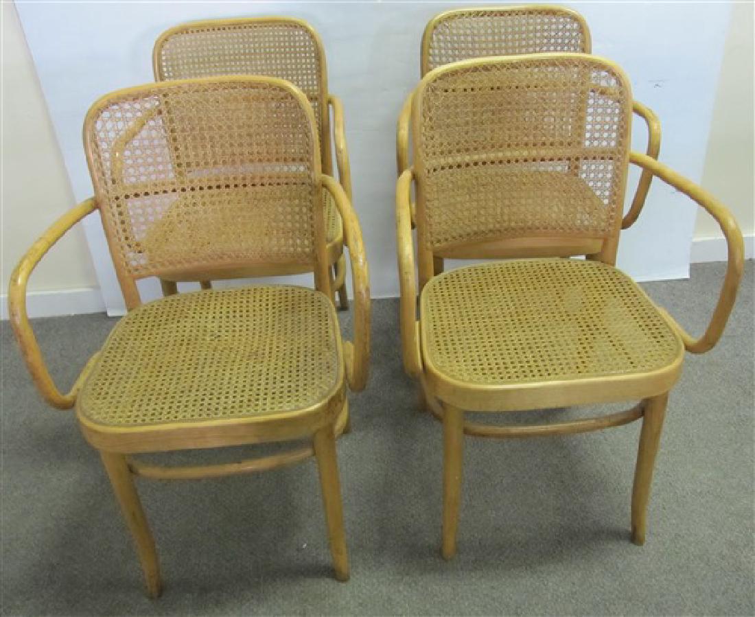 4 Cane and Bentwood Chairs [Hoffman]: 4 Cane and Bentwood Chairs [Hoffman]