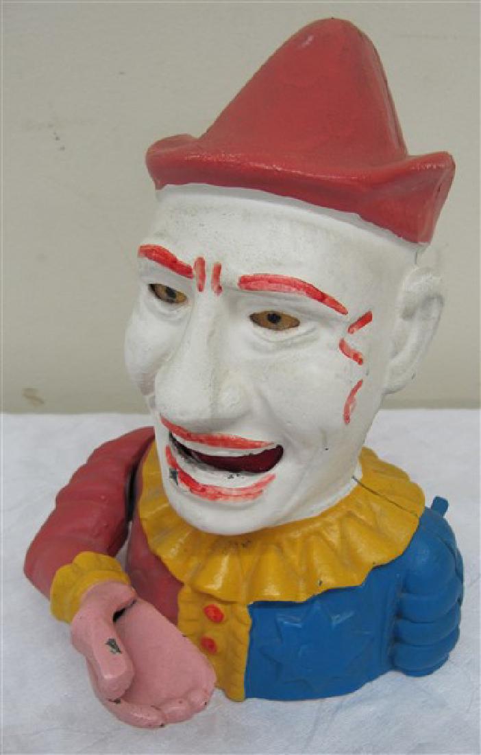 Cast Iron Clown Bank: Cast Iron Clown Bank