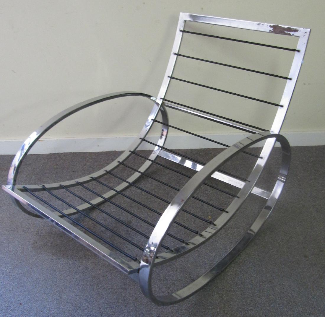 Chrome Mid Century Rocker: Chrome Mid Century Rocker