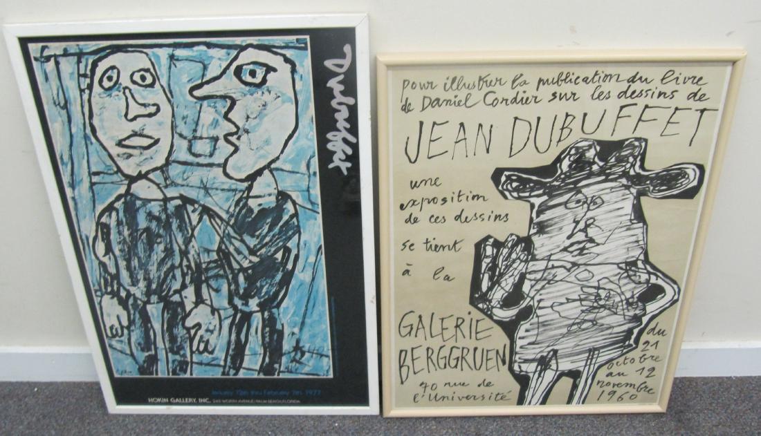 2 Framed Jean DuBuffet Posters Framed 21" x 28": 2 Framed Jean DuBuffet Posters Framed 21" x 28"