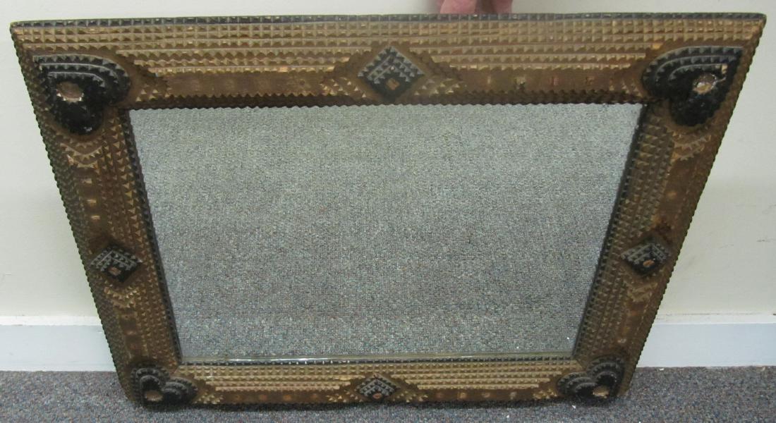 Tramp Art Mirror 21" x 27": Tramp Art Mirror 21" x 27"