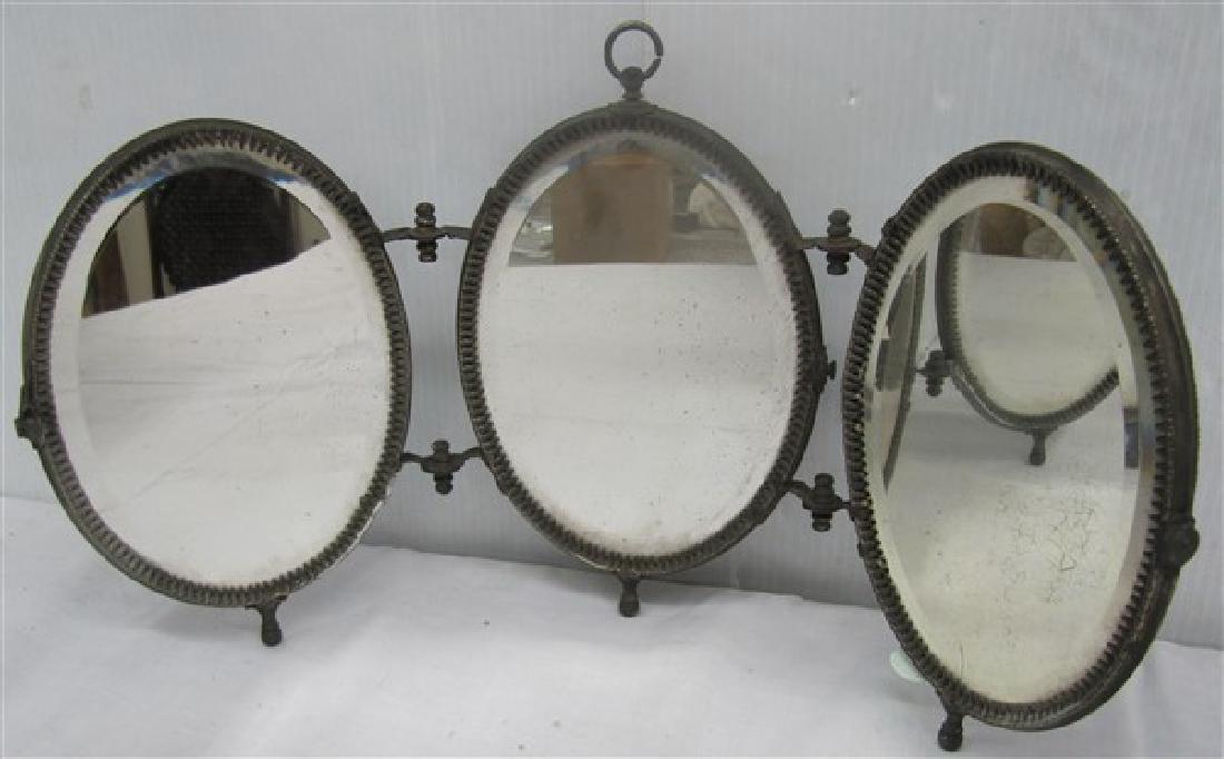 Pair of Antler Sconces & triple dresser mirror: Pair of Antler Sconces & triple dresser mirror