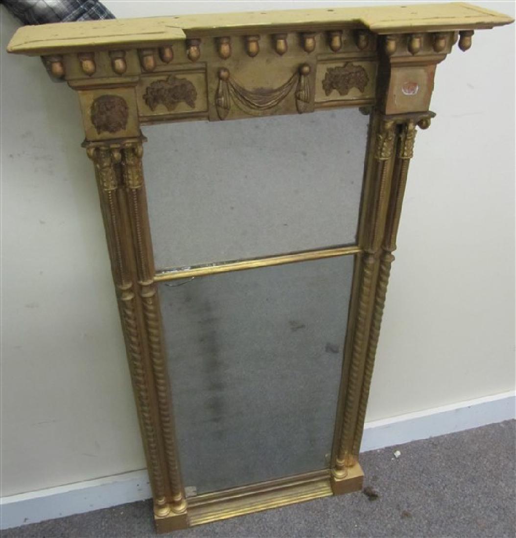 2 Part Gild 19th Cent Mirror (1 of 1)