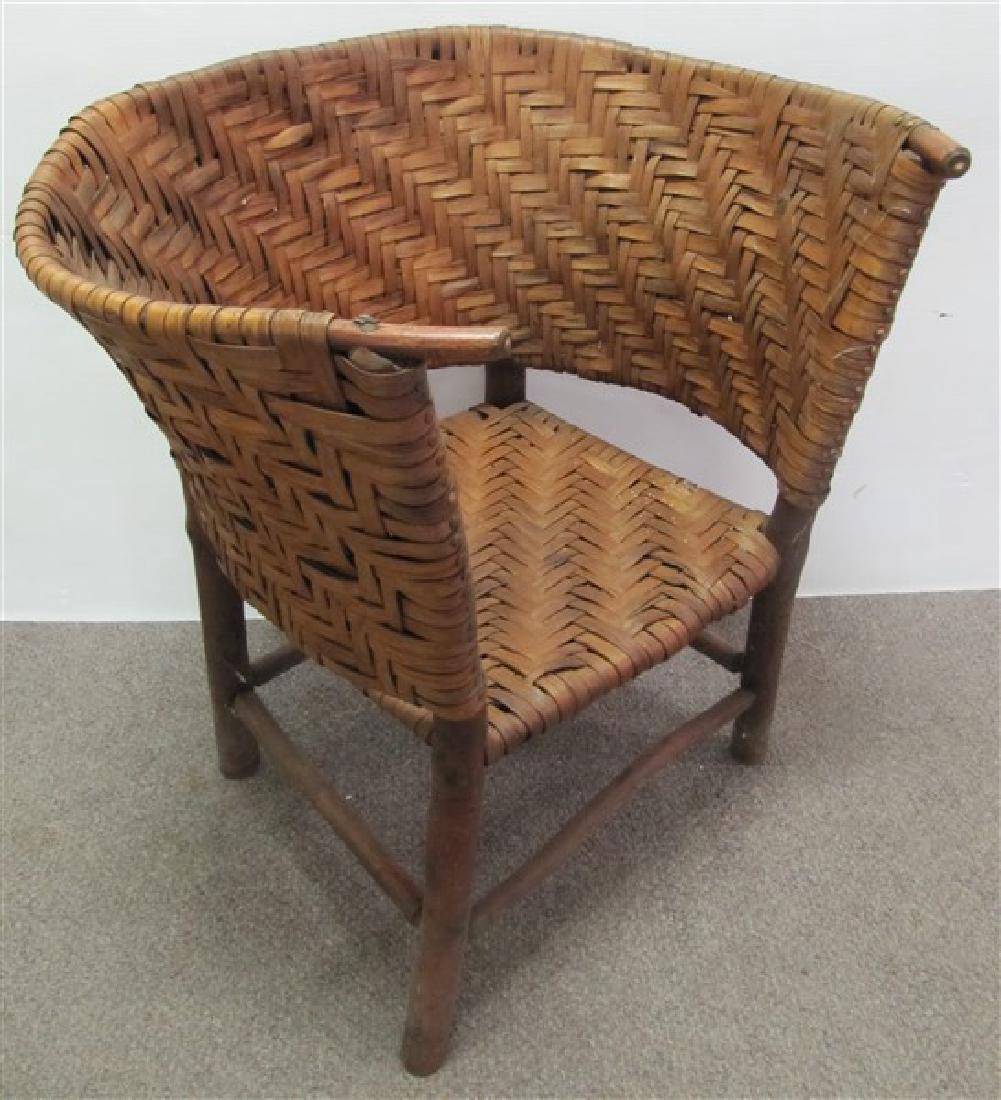 Splint Seat Hickory Style Adirondack Chair (1 of 1)