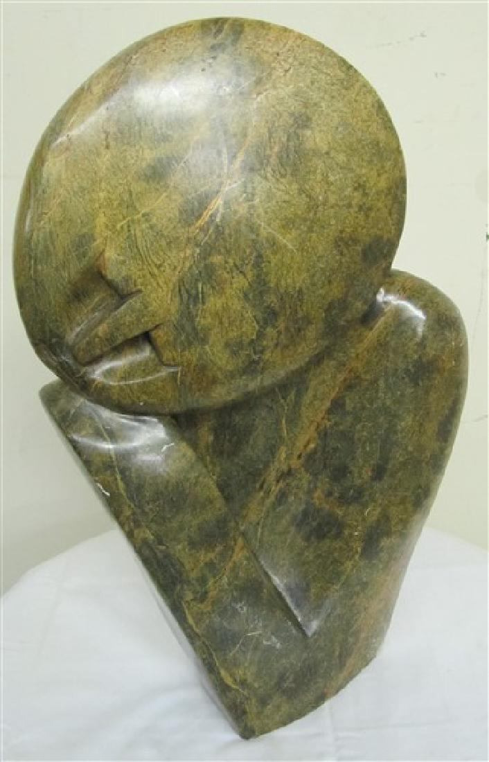 21 1/2" Modern Marble Sculpture sgnd Michael Chiwandire (1 of 1)