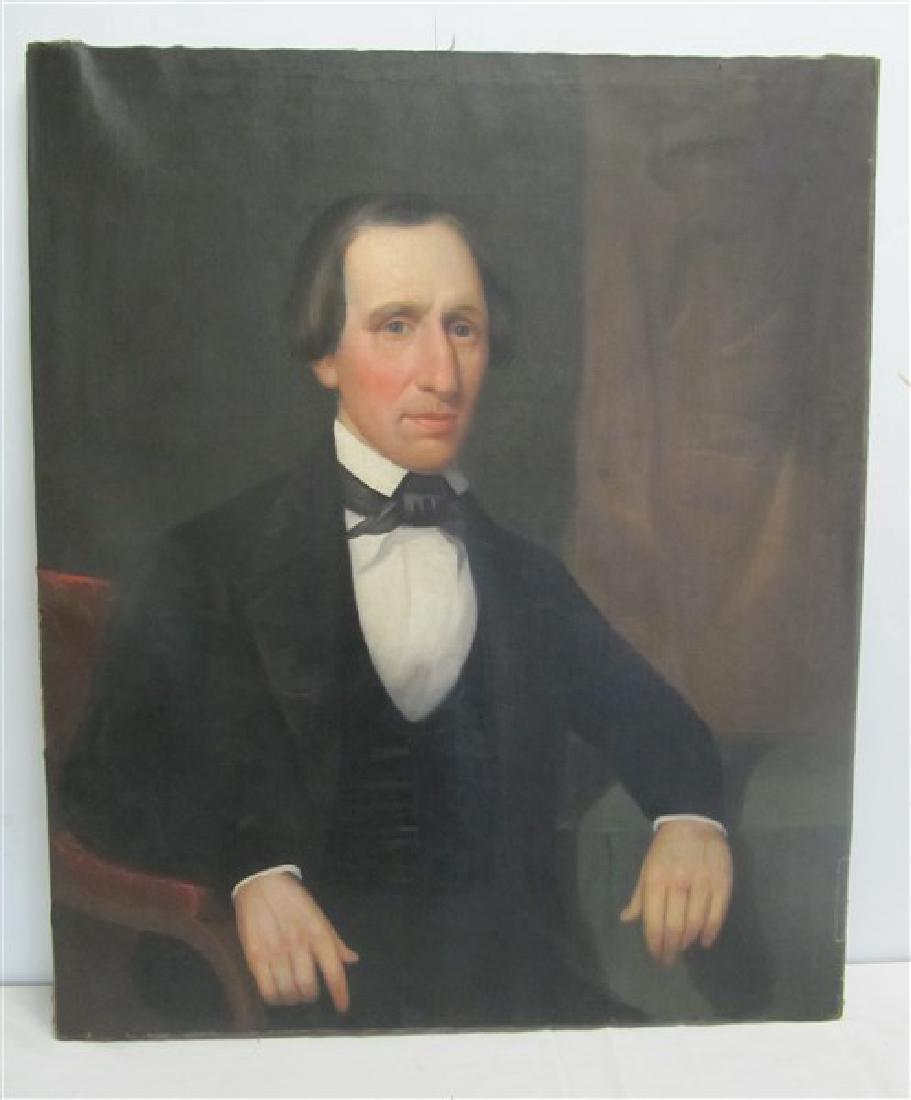 19th Cent O/C Portrait Unframed, 30 x 36 (1 of 1)