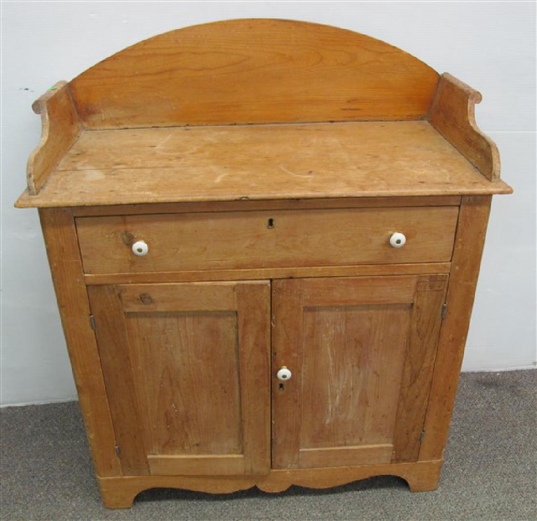 1 Drawer, 2 Door Commode- 38" x 16" x 34"H to top: 1 Drawer, 2 Door Commode-38" x 16" x 34"H to back of back splash