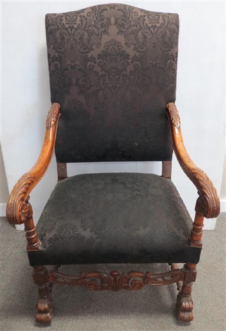 19th Cent Throne Chair: 19th Cent Throne Chair