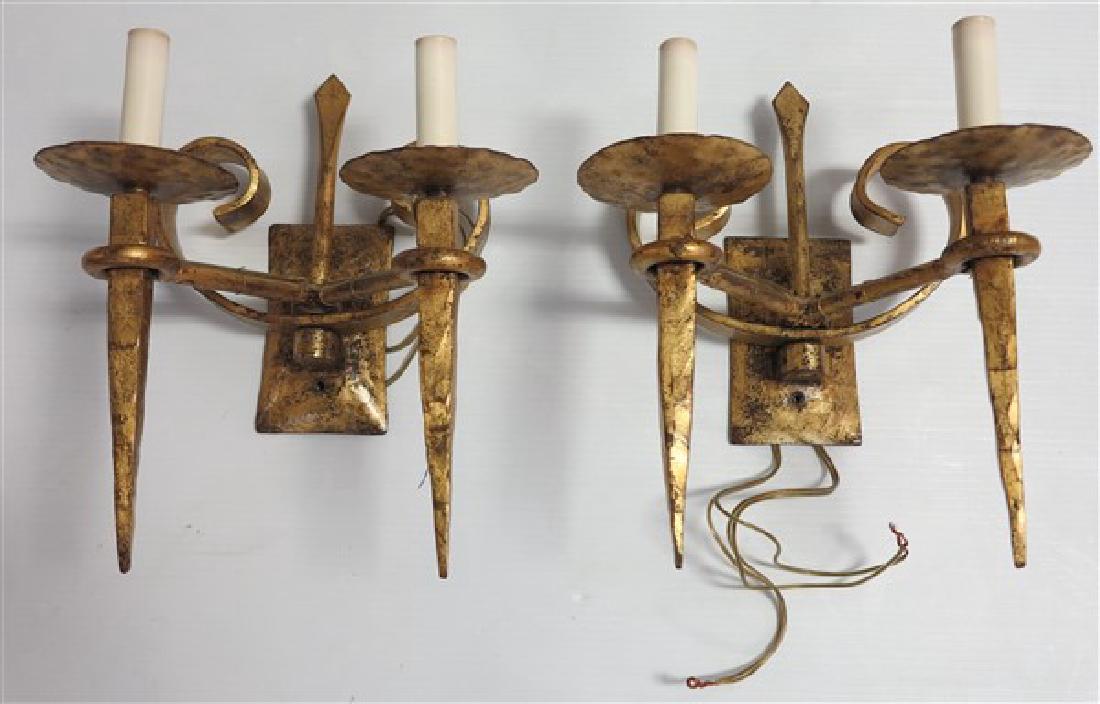 Pr Iron Gothic Sconces: Pr Iron Gothic Sconces