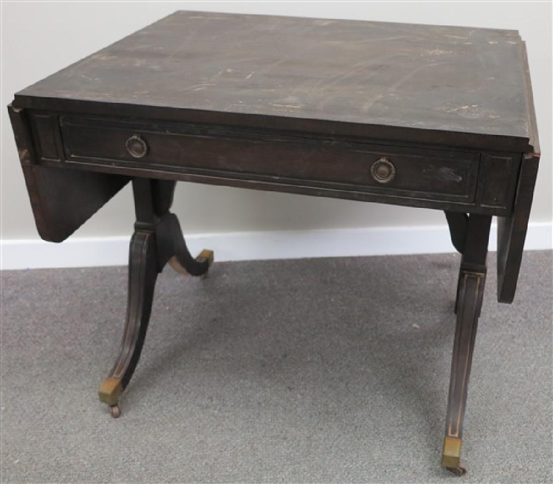 Rosewood Drop Leaf 1 Drawer Table: Drop Leaf 1 Drawer Table