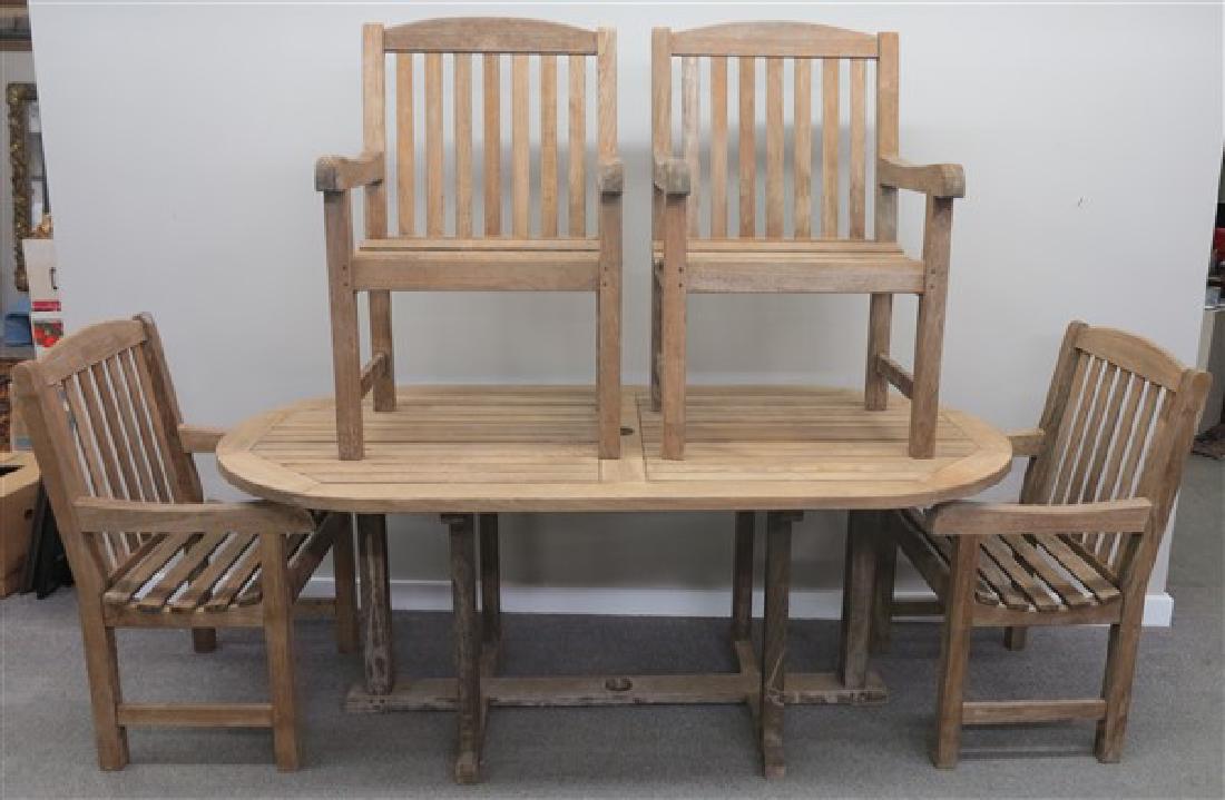 Smith Hawken 5 Pc. Teak Outdoor Set