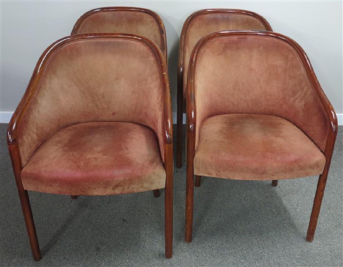 4 Ward Bennett Design Arm Chairs: 4 Ward Bennett Design Arm Chairs