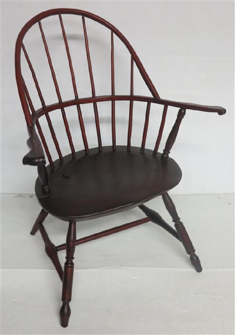 Knuckle Arm 18th Cent Windsor Arm Chair: Knuckle Arm 18th Cent Windsor Arm Chair