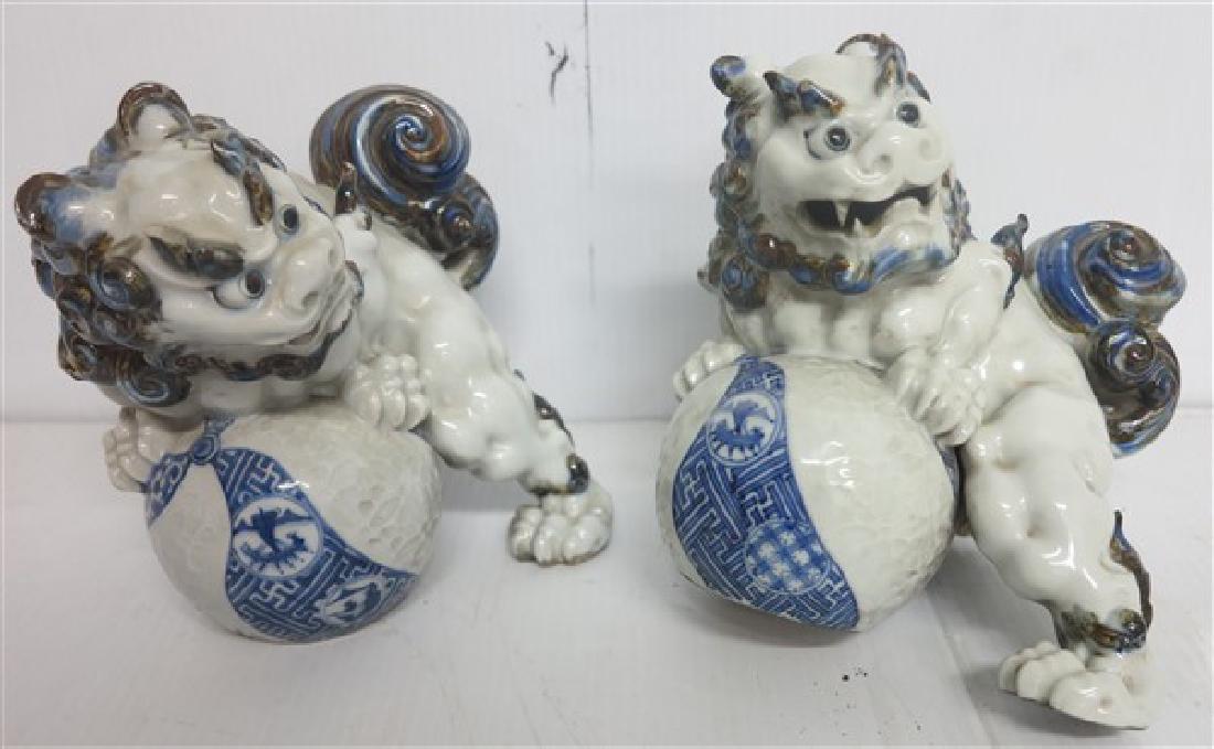 pr Japanese foo Dogs 8"h: pr Japanese foo Dogs 8"h