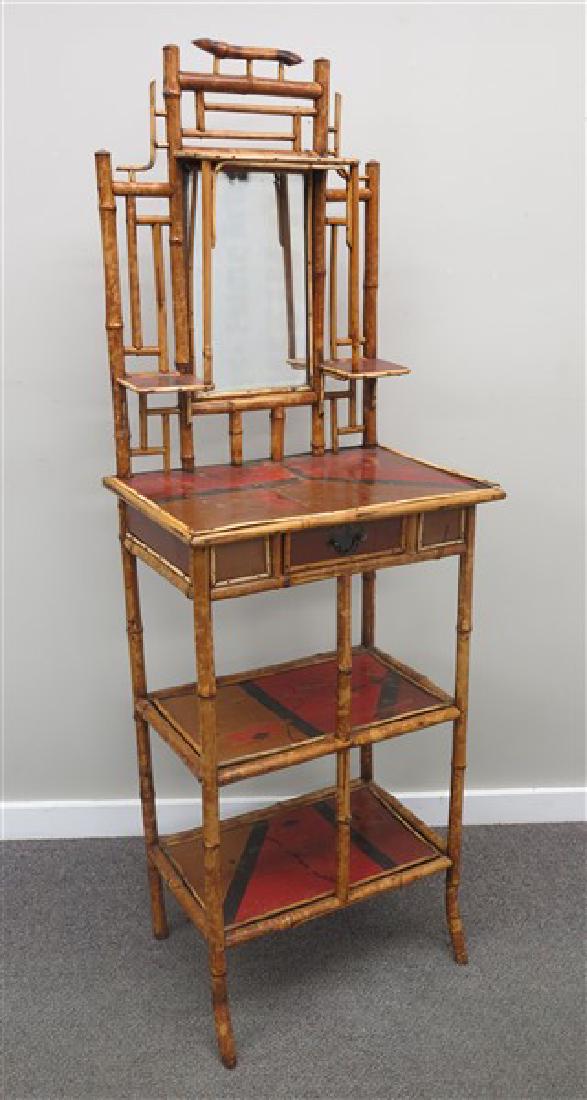 Paint decorated bamboo stand (1 of 1)