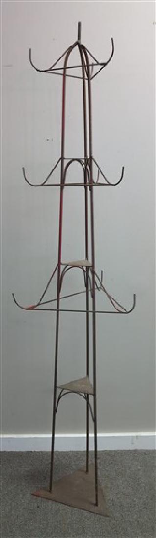 Mid-century tall iron rack (1 of 1)